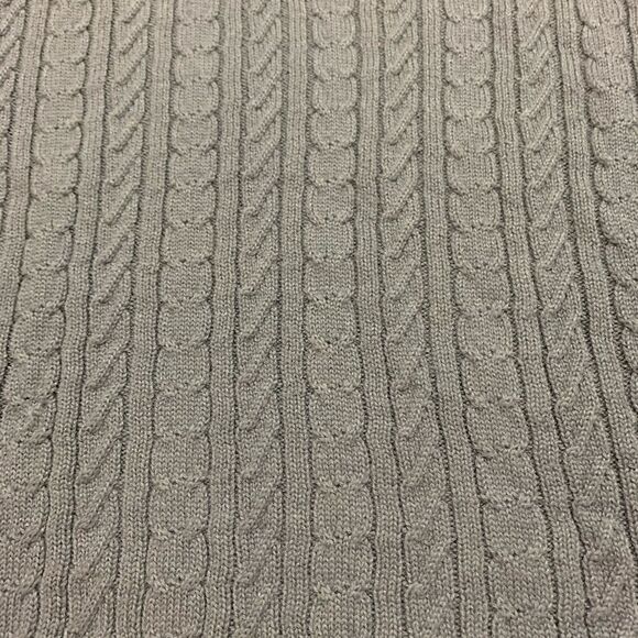 Alex Cannon Italian Wool & Acrylic Slate Blue Cable Knit Sweater sz XL EUC - Picture 2 of 4